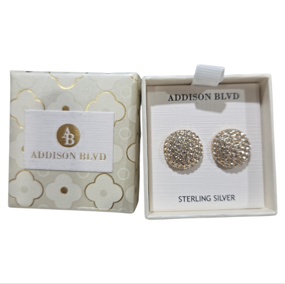 💛▪️Addison Blvd ▪️Gold Sterling Silver Earrings